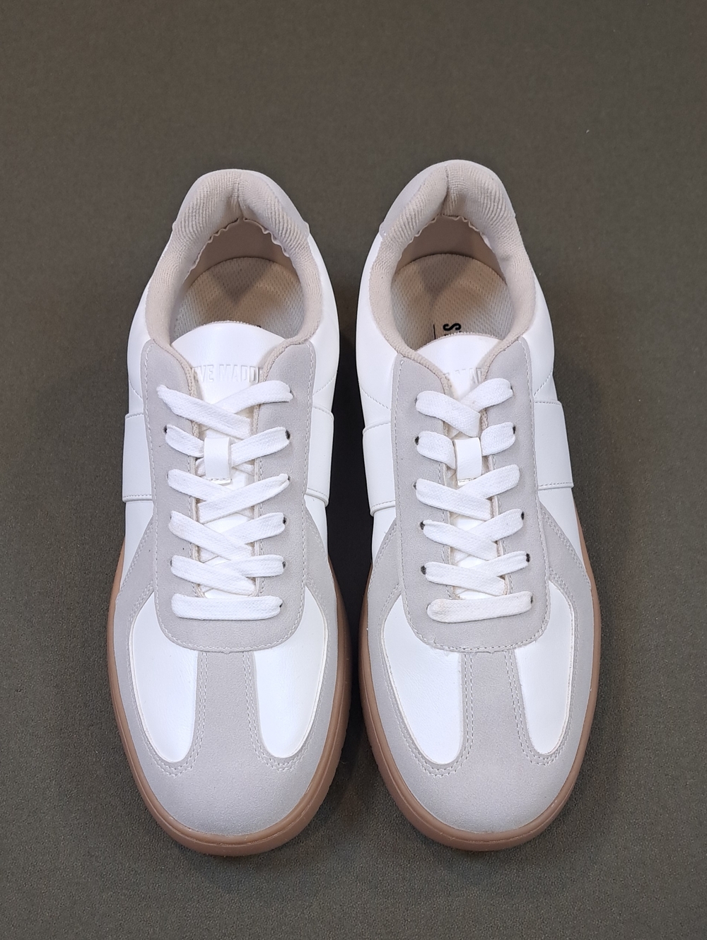 Steve Madden Korona T-Toe Sneaker - Color: White/Gray - Size: Men 10 - Picture 2 of 10